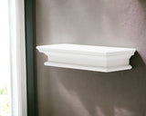 23" Classic White Floating Wall Shelf