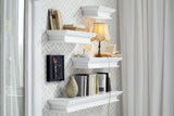 47" Classic White XL Floating Wall Shelf