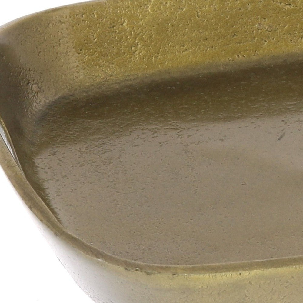Petite Gold Cast Iron Serving Tray