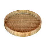 Braided Bamboo Round Tray