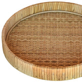 Braided Bamboo Round Tray