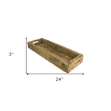 Jumbo Rectangular Wooden Block Serving Tray