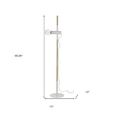 55" Natural Reading Floor Lamp