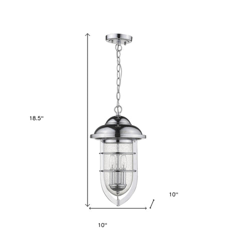 Dylan 3-Light Chrome Hanging Lantern