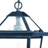 Matte Black Hanging Lantern Light