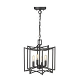 Rhian 4-Light Matte Black Pendant