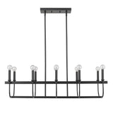 Beckett 10-Light Matte Black Island Pendant