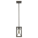 Bronze Metal Geometric Mini Pendant Hanging Light