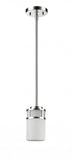 Silver Minimalist Cylindrical Hanging Light