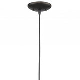 Industrial Brushed Bronze Hanging Light