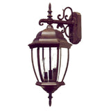 Dark Brown Hanging Ornamental Lantern Wall Light