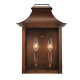 Manchester 2-Light Copper Patina Pocket Wall Light