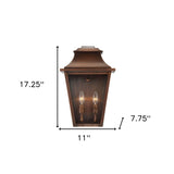 Coventry 2-Light Copper Patina Pocket Wall Light