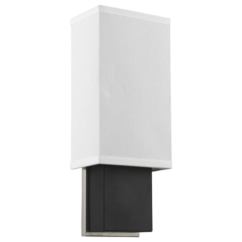 Rectangular Wall Sconce with Linen Fabric Shade