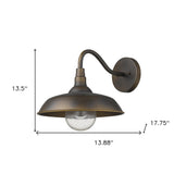 Burry 1-Light Oil-Rubbed Bronze Wall Light