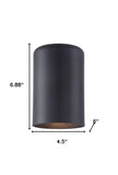 Minimalist Matte black Cylinder Wall Light