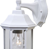 XL White Clear Glass Swing Arm Wall Light