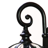 Matte Black Eastern Lantern Wall Light