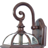 Dark Brown Eastern Lantern Wall Light