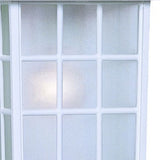 White Window Pane Lantern Wall Light