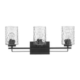 Livvy 3-Light Matte Black Vanity