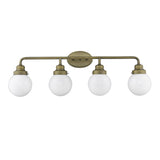 Portsmith 4-Light Raw Brass Vanity