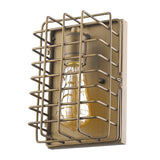 Light Gold Cage Wall Sconce