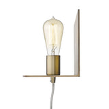 XL Dull Gold Shelf Wall Light