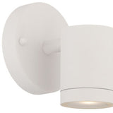 White LED One Light Outdoor Can Shape Wall Sconce