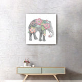 Floral Elephant Unframed Print Wall Art