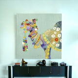 Moroccan Party Camel Unframed Print Wall Art