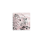 Pink Laying Leopard Unframed Print Wall Art