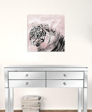 Pink Crouching Tiger Unframed Print Wall Art