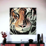 Staring Tiger Portrait Unframed Print Wall Art