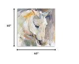 20" x 20" Abstract Watercolor Horse Canvas Wall Art