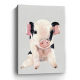 Cute Pink Piglet Unframed Print Wall Art