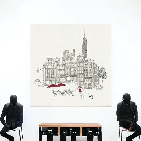 Nyc Cafline Work Unframed Print Wall Art