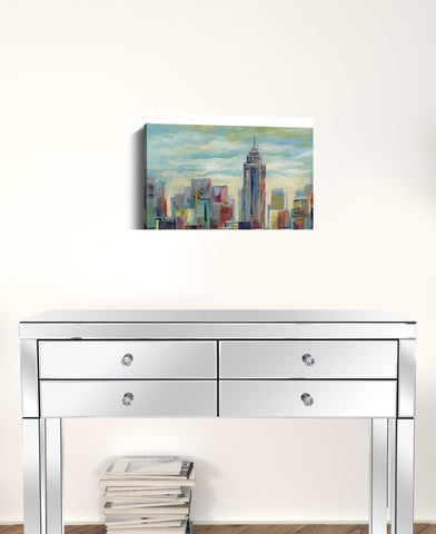 20" x 16" Vibrant NYC Skyline Canvas Wall Art