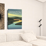 24" x 16" Vibrant South American Amazon Canvas Wall Art