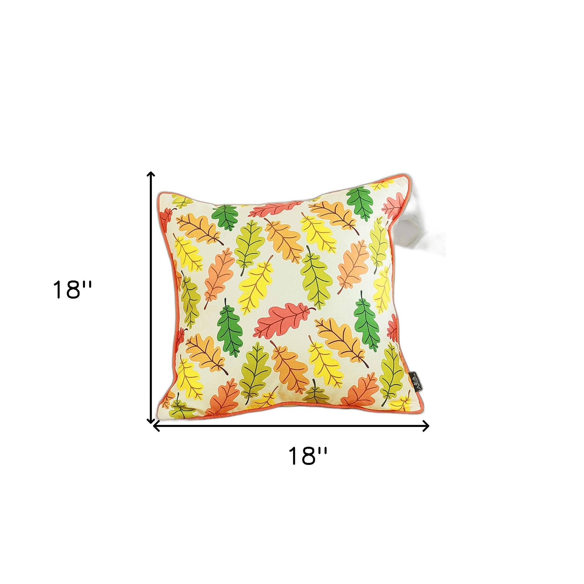 Colorful Falling Leaves Decorative Throw Pillow