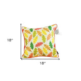 Colorful Falling Leaves Decorative Throw Pillow