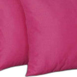 Set of 2 Fuchsia Pink Modern Square Throw Pillows