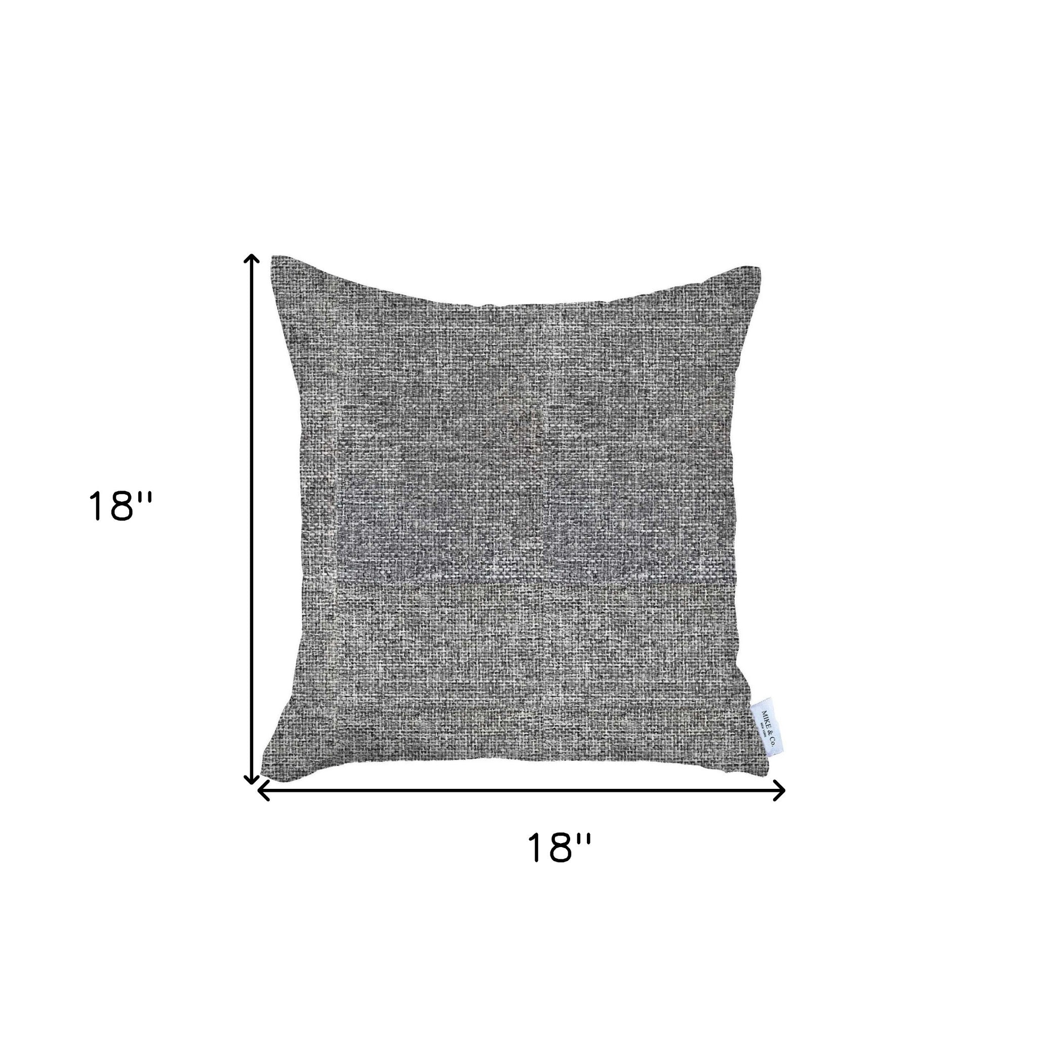 Light Gray Modern Textured Throw Pillow