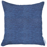 Blue Modern Textured Throw Pillow