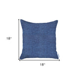 Blue Modern Textured Throw Pillow