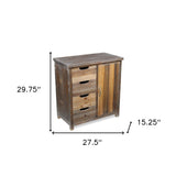 Rustic Natural Accent Storage Cabinet