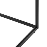 20" Black Square End Table