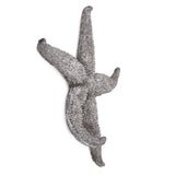 15" Silver Pewter Textured Starfish Wall Art