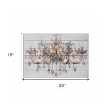 Luxurious Vintage Chandelier Unframed Graphic Wall Art