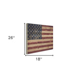 Striking Usa Flag Unframed Graphic Wall Art